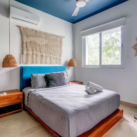 Tao With Pool, Bbq, Gym, Yoga Area, 5 Min From Apartment Tulum