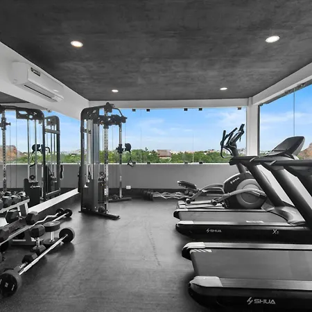 Top Location Studio With Balcony Rooftop Pool In Aldea Zama Apartment *