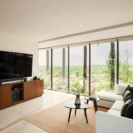 Apartment Luxury 2br Ph Pools, Coworking & Close To Tulum