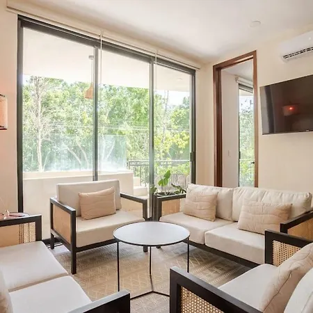 Apartment Alberca Y Balcon Privado A 6 Minutos De La Playa
