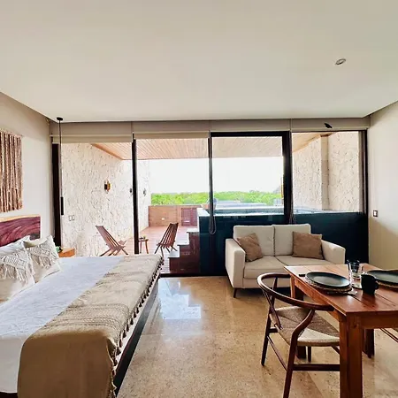 Adorable Departamento 5 Min Zona Hotelera Tulum