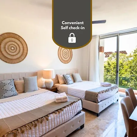 Aldea Zamapools, Whirlpool, Gym, Yoga, Fast Wifi Apartment Tulum