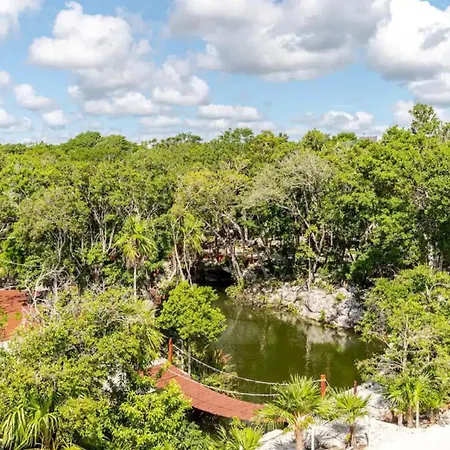 Departamento 2, Country Home, Con Muelle De Pesca, Club De Playa, Alberca, Cenote Y Campo De Golf, Contrata Day Pass Bahia Principe * Tulum