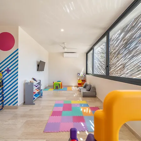 Lux 2br With Rooftop Pool, Spa, Gym, Kids Playroom #229 Holiday home Tulum