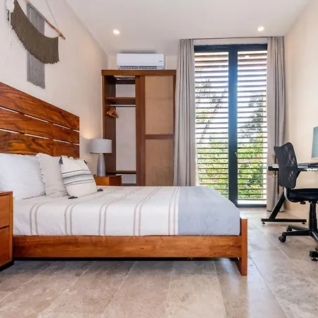 3bd Ph Pool Patio - Secure And Free Club Apartment Tulum
