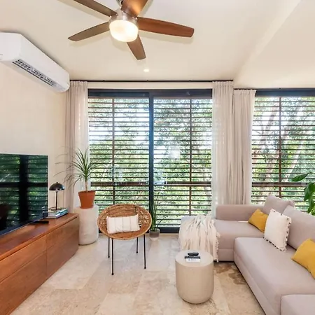 3bd Ph Pool Patio - Secure And Free Club Apartment Tulum