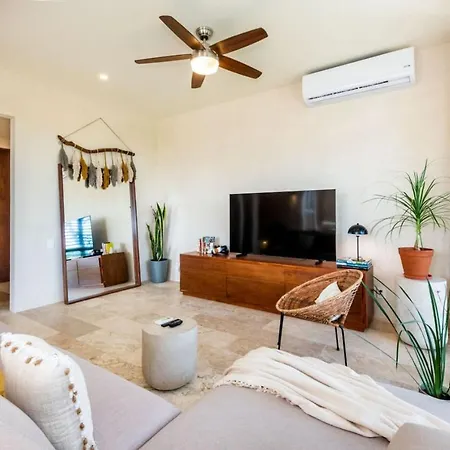 3bd Ph Pool Patio - Secure And Free Club Apartment Tulum