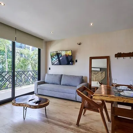 Apartment Escape - Stylish Pool, Gym & Parking Tulum
