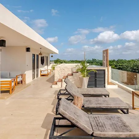 Penthouse Y Duplex 10 Personas * Tulum