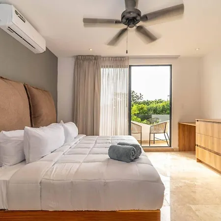 King With Balcony, Rooftop Pool In Trendy Aldea Zama * Tulum