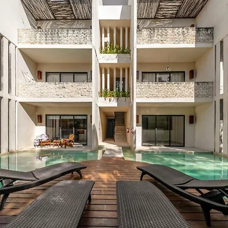 1 Bedroom With Rooftop Pool In Jungle At Paraiso Apartment Tulum