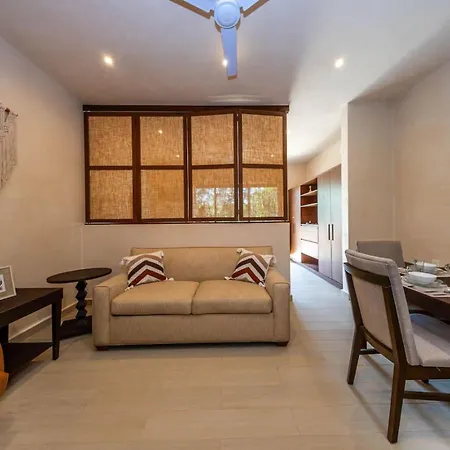 Apartment 1 Bedroom With Rooftop Pool In Jungle At Paraiso Tulum