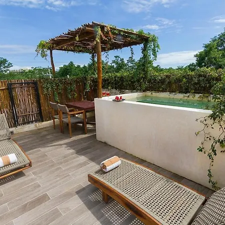 2 Bdr Bohemia Private Pool Yoga Relax Villa Tulum