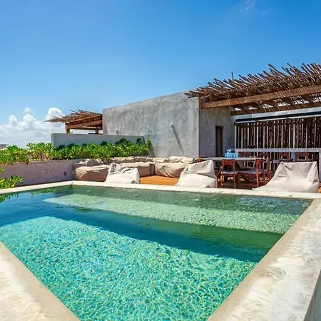 Stylish Apartment 3BR Beachview Villa Rooftop&Concierge Tulum