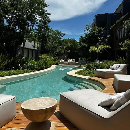 Apartment 2br 101 -3 Pools & Rooftop - Stone Oven Tulum