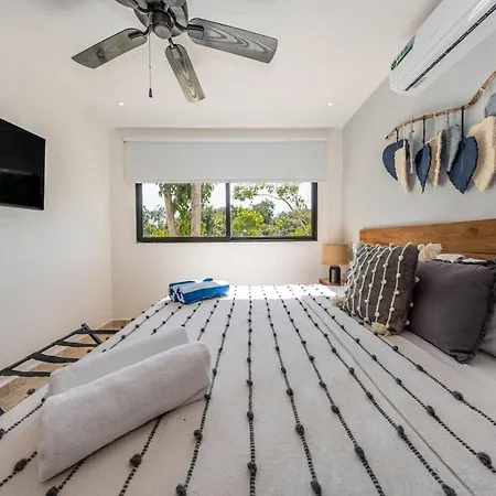 Lux 2 Bd With Balcony And Rooftop Pool At Aldea Zama Tulum