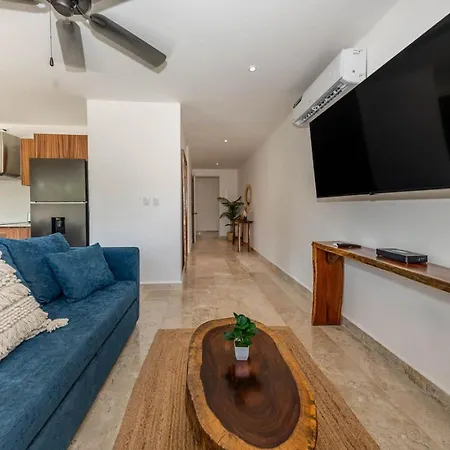Lux 2 Bd With Balcony And Rooftop Pool At Aldea Zama Apartment