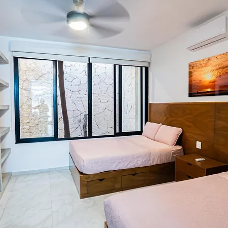Сasa de vacaciones Two-condos House In Great Location With Rooftop And Pool And Bbq *