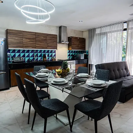 Two-condos House In Great Location With Rooftop And Pool And Bbq Tulum