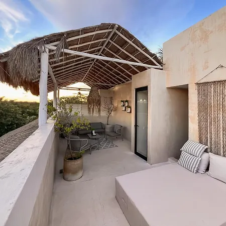 Stylish Mexican Interior Ph- Private Rooftop -gated Community Tulum