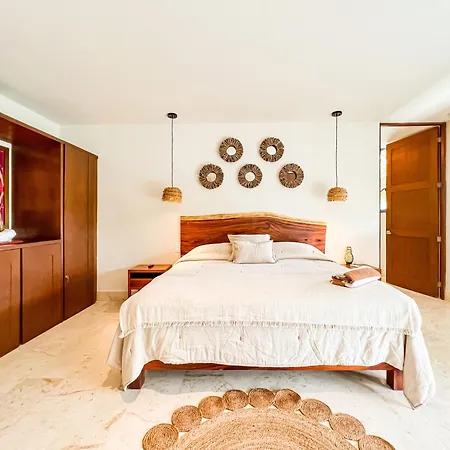 Stylish Mexican Interior Ph- Private Rooftop -gated Community Apartment Tulum