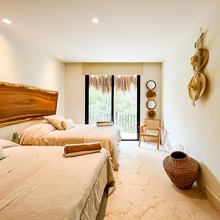 Stylish Mexican Interior Ph- Private Rooftop -gated Community * Tulum