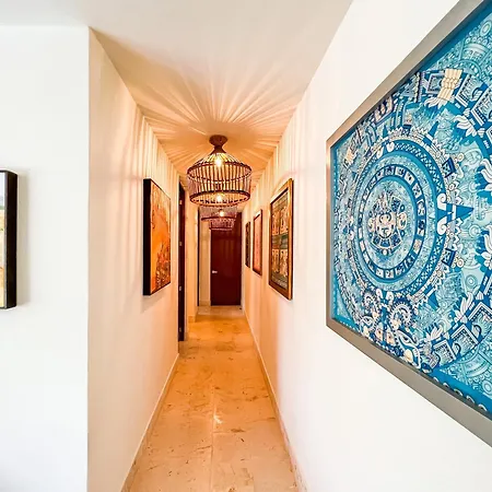 Stylish Mexican Interior Ph- Private Rooftop -gated Community Apartment Tulum