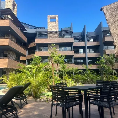 Apartment Exclusivo! 2 Dormitorios, 4 Camas, De 1 A 6 Huespedes Con Terraza Directo A La Alberca Y Otra Alberca Azotea Wifi , Gym , Sauna, Elevador Y Mas!!!