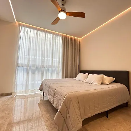 Apartment Aldea Zama With Stable Wifi, Gym And Rooftop Pool *