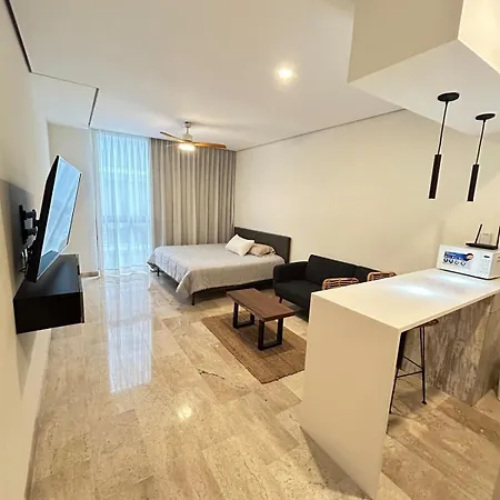 Aldea Zama With Stable Wifi, Gym And Rooftop Pool *