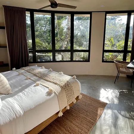 Round Luxury Private Pool & Jungle Rooftop 2b * Tulum