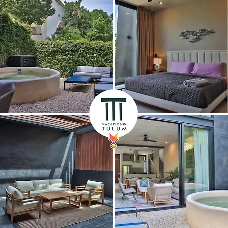 Quiet 4br Townhouse With Private Pool, Roof, Patio Tulum