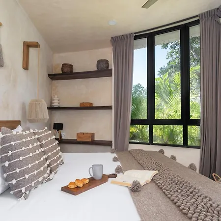 2 Tropical Bohemian Villas-2 Priv Pool-bbq 3a-3b * Tulum