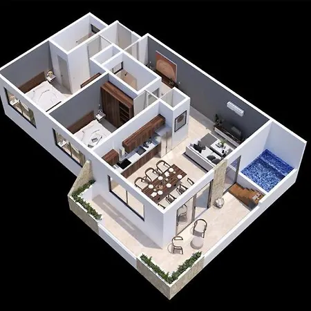Apartment New! Luxury With Plunge Pool & Theater