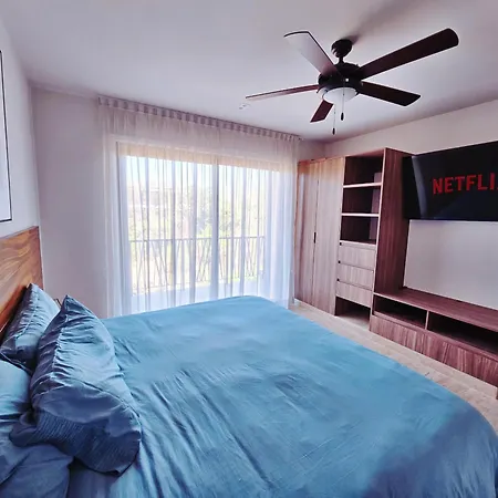 Apartment 1 Bedroom With King Bed And Balcony With Amenities View