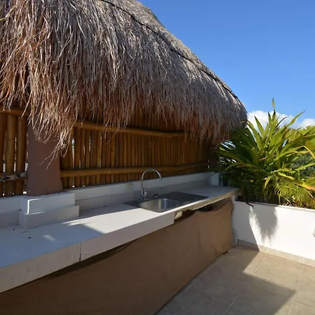 Peaceful Penthouse With Private Rooftop In Gated Community Tulum