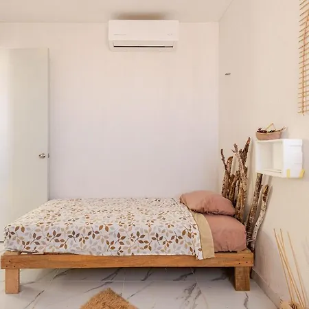 Hippie Artisan Jungle Flat Pool Apartment Tulum