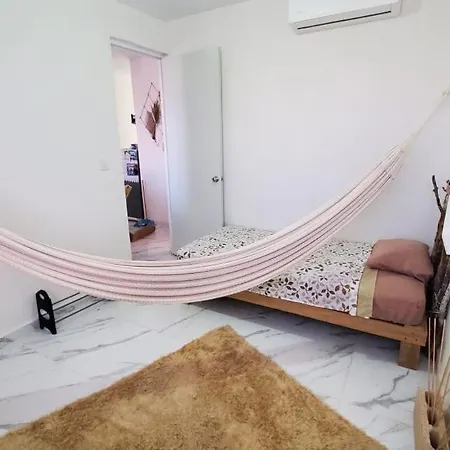 Hippie Artisan Jungle Flat Pool Apartment Tulum