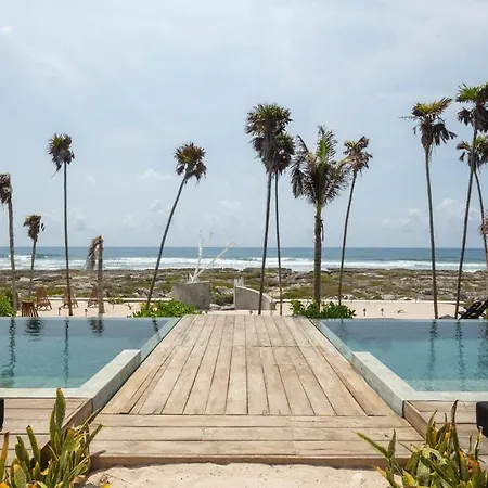 Luxury Oceanfront Estate With Pool, Staff, Sleeps 24 * Tulum