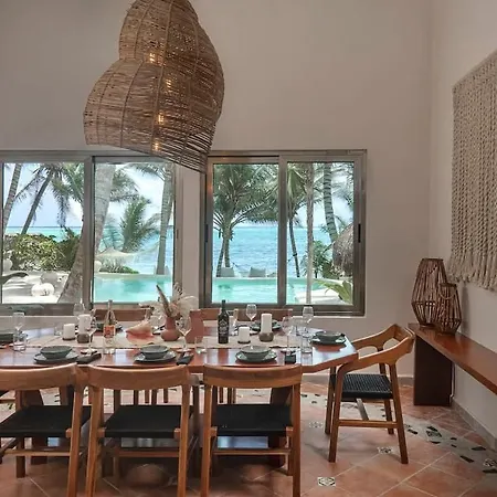 New 3br Private Beachfront With Pool At Soliman Villa Tulum