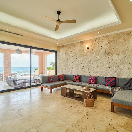 Exclusive Retreat At Hacienda Tankah Luxury 7 Bedroom Oceanfront With Infinity Pool And Full Staff Included In * Tulum