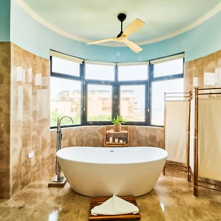 Exclusive Retreat At Hacienda Tankah Luxury 7 Bedroom Oceanfront With Infinity Pool And Full Staff Included In Villa