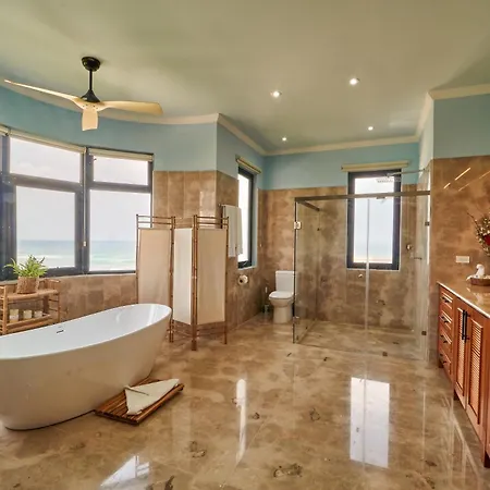 Exclusive Retreat At Hacienda Tankah Luxury 7 Bedroom Oceanfront With Infinity Pool And Full Staff Included In Villa Tulum