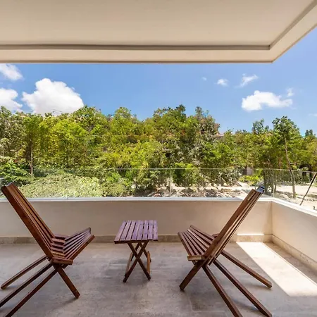 Elegant 2br W Rooftop Pool Close To * Tulum
