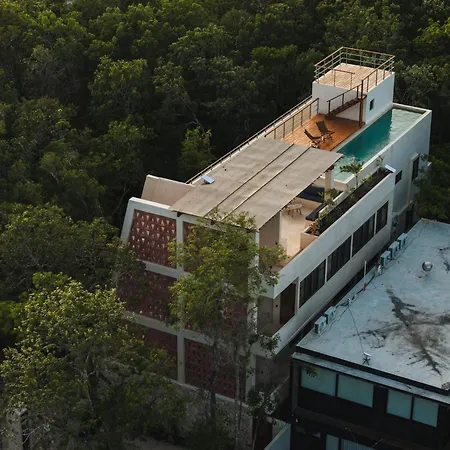 Retreat For 10 With Rooftop Pool And Panoramic Views Tulum