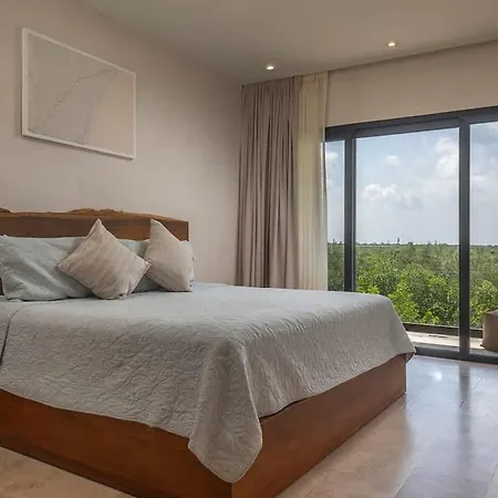 3br Beachfront With Private Rooftop At Tankah Bay Apartment Tulum