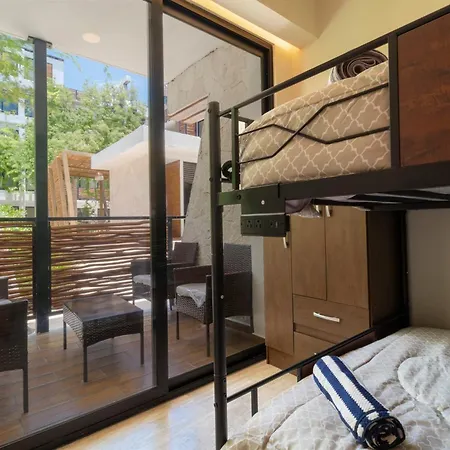 With Private Rooftop In Tulum, 2 Br *