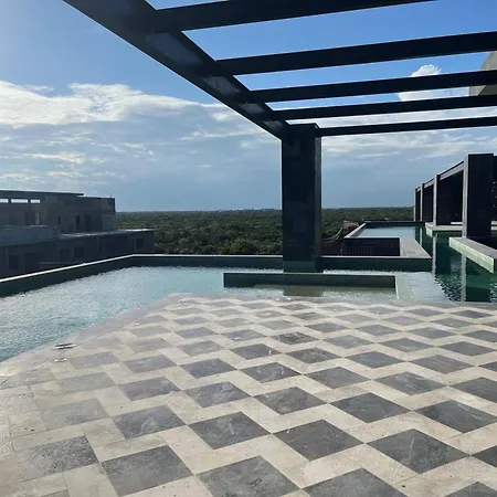 Apartment Unique Rooftop Sea View Walking To The Tulum