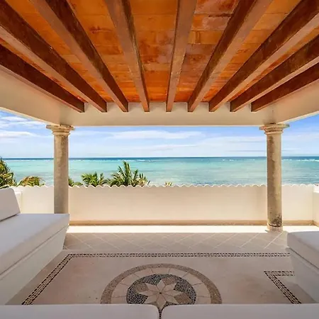 Beachfront Hacienda Soliman Bay Villa Tulum
