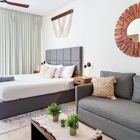 Aldea Zama King Bed Sofa Kitchen Full Gym Wifi Cinema * Tulum